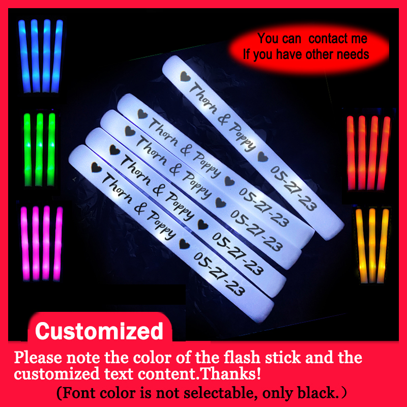 Wedding Supply Bulk - 20/30/40 шт. RGB LED светящиеся палочки