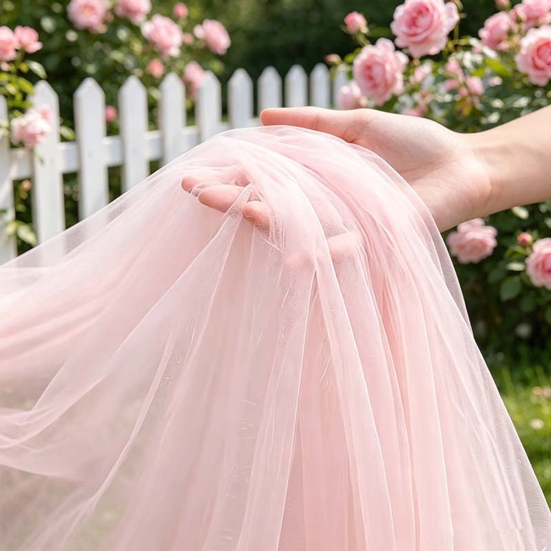 Wedding Balloon Arch - Мягкий розовый тюль-драпировка Soft Mist, рулон