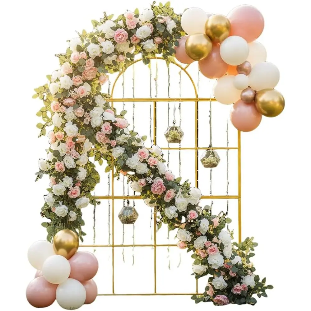 Wedding Balloon Arch - Золотые металлические свадебные арки, высотой 6,5