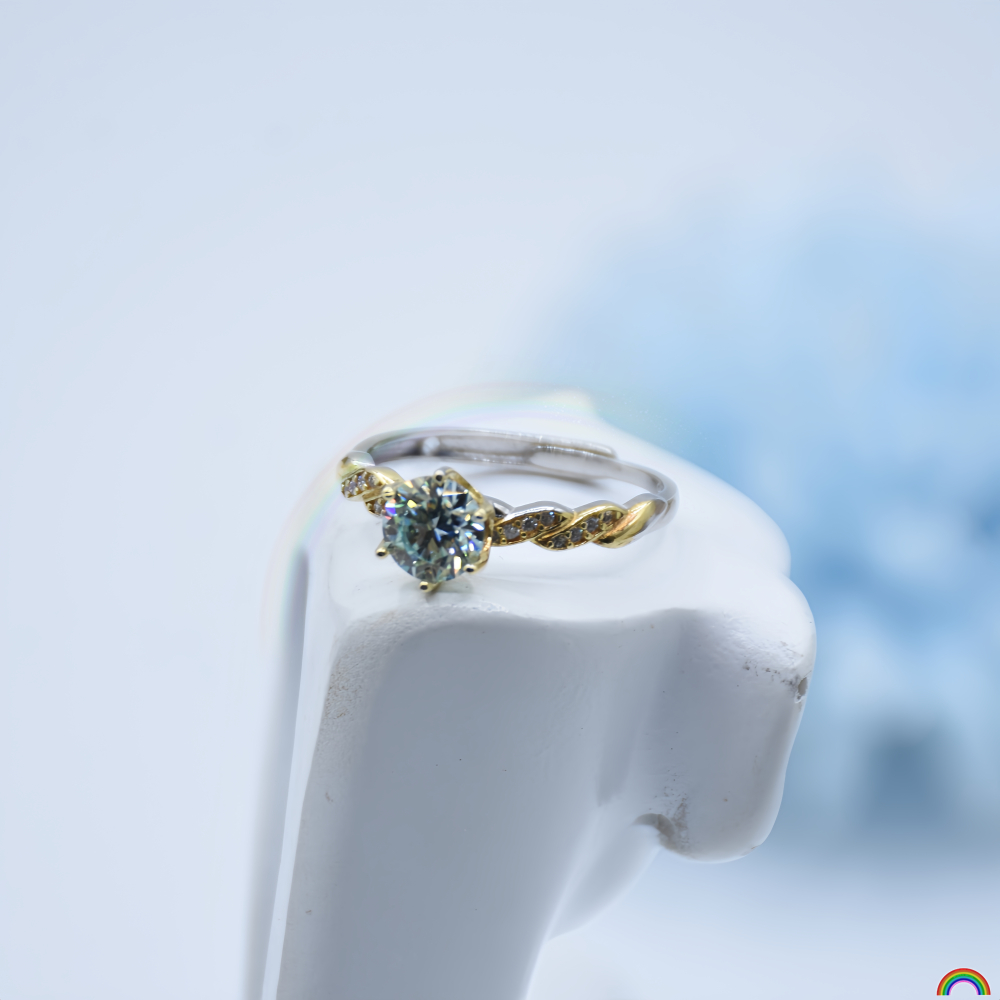Wedding Superstar - Кольцо из серебра S925 с инкрустацией