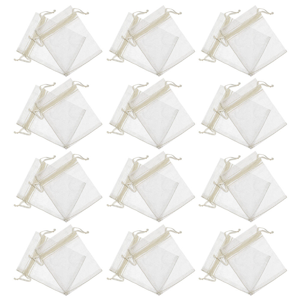 Wedding Supply Bulk - 100 шт. прозрачных органзовых мешочков на