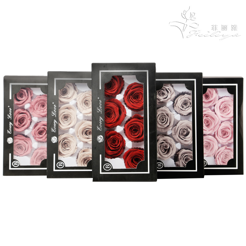 Wedding Supply Bulk - 6 шт. головки вечных цветов розы,