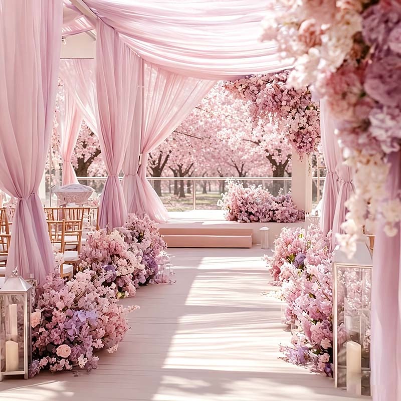 Мягкий розовый тюль-драпировка – обзор и цена Wedding Balloon Arch