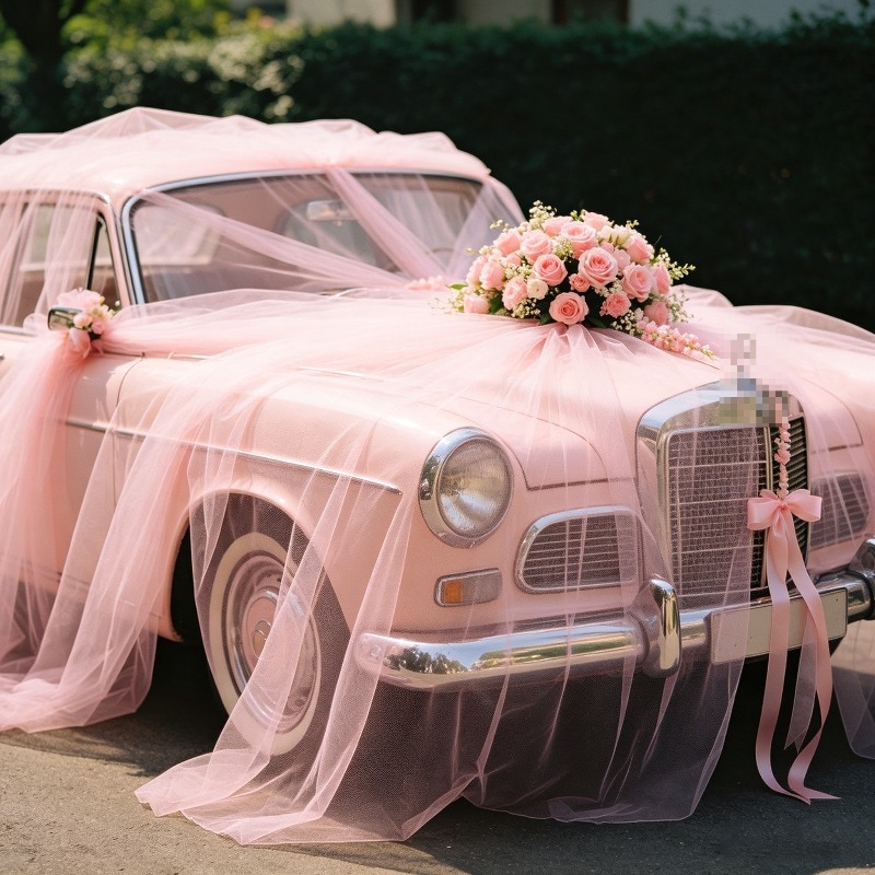 Светло-розовая прозрачная тюле – обзор и цена Wedding Balloon Arch