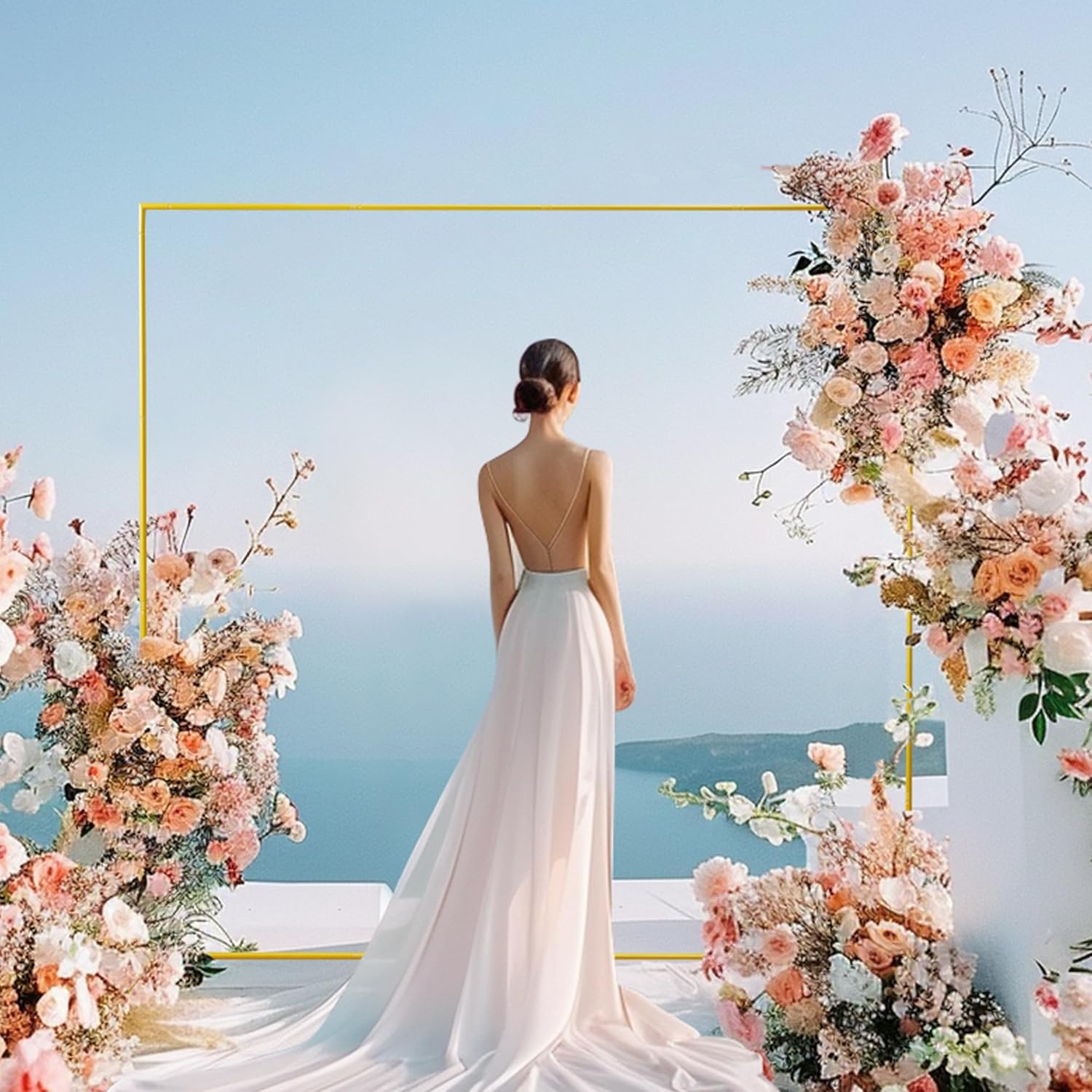 Золотая свадебная арка-стойка  – обзор и цена Wedding Balloon Arch