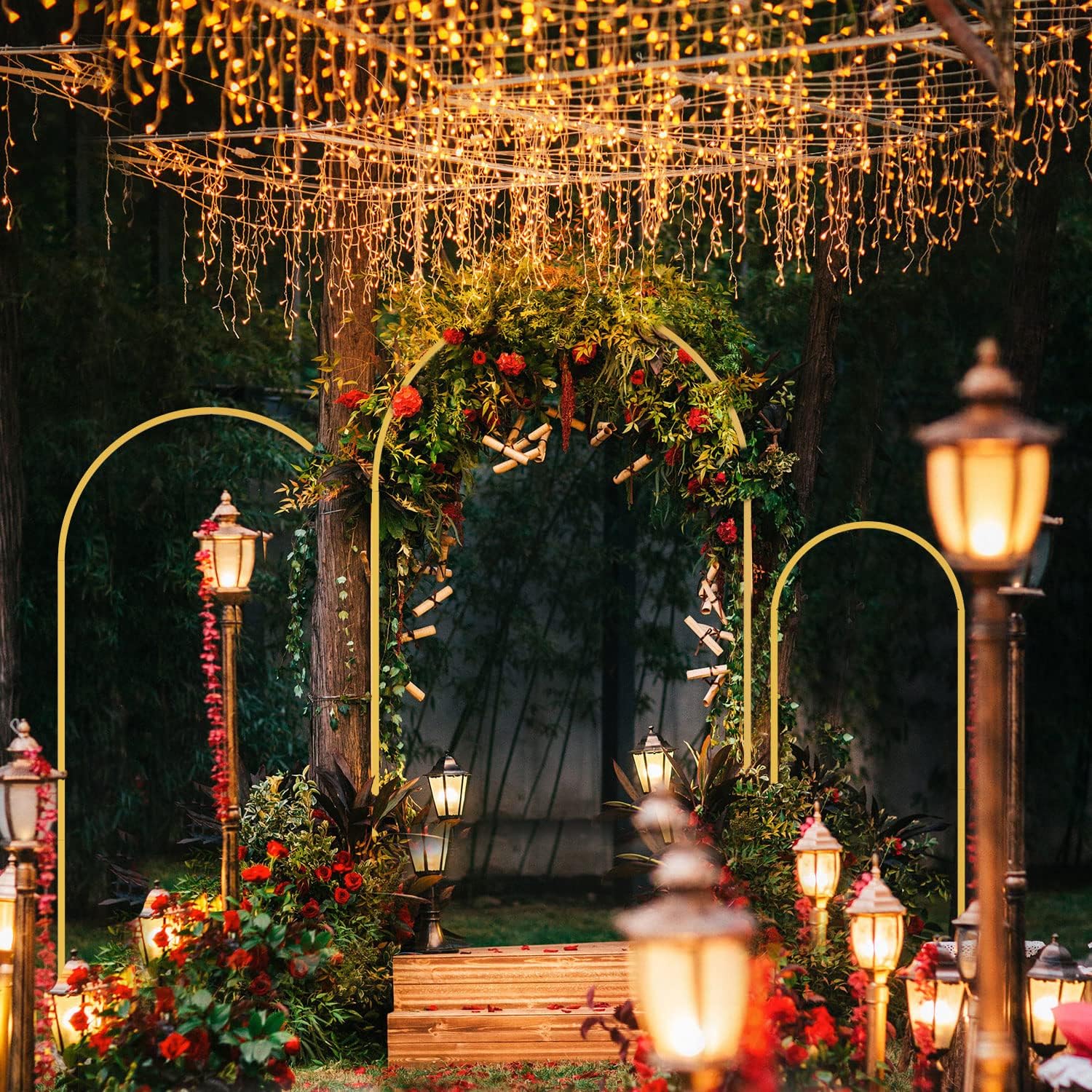 1 шт., золотая металлическая а – обзор и цена Wedding Balloon Arch