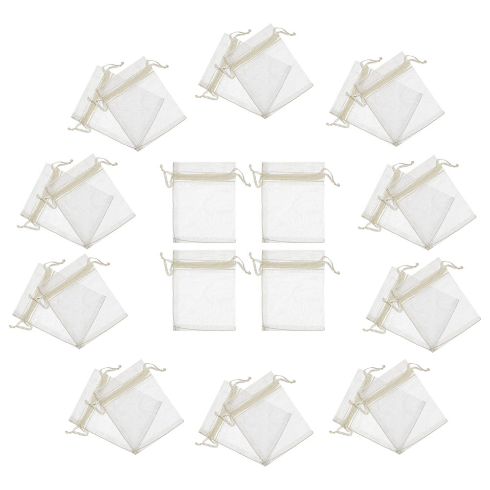 100 шт. прозрачных органзовых  – обзор и цена Wedding Supply Bulk